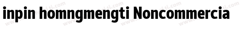 inpin homngmengti Noncommercial字体转换